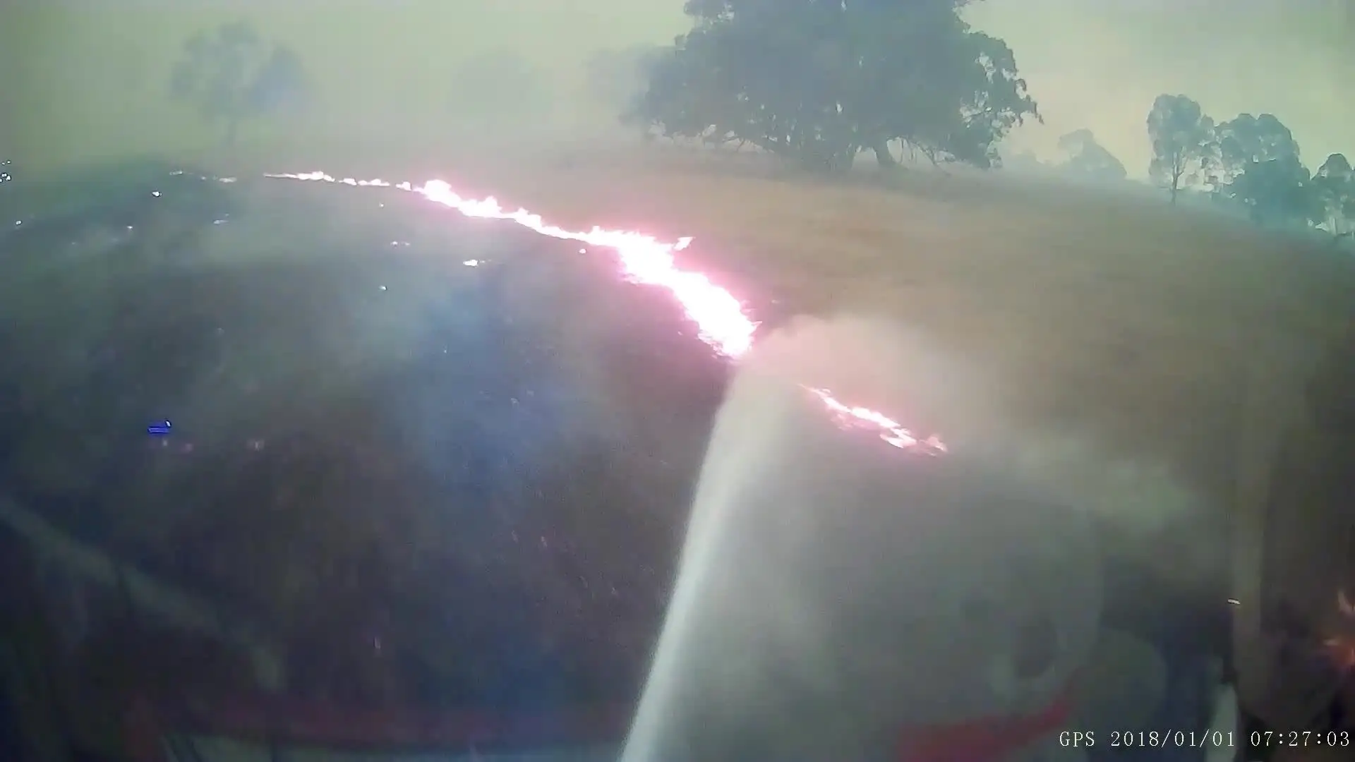 Various grass fires